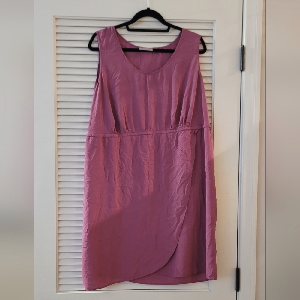 Avenue- (Plus-Size) Pinkish Purple Sleeveless Lightweight Dress